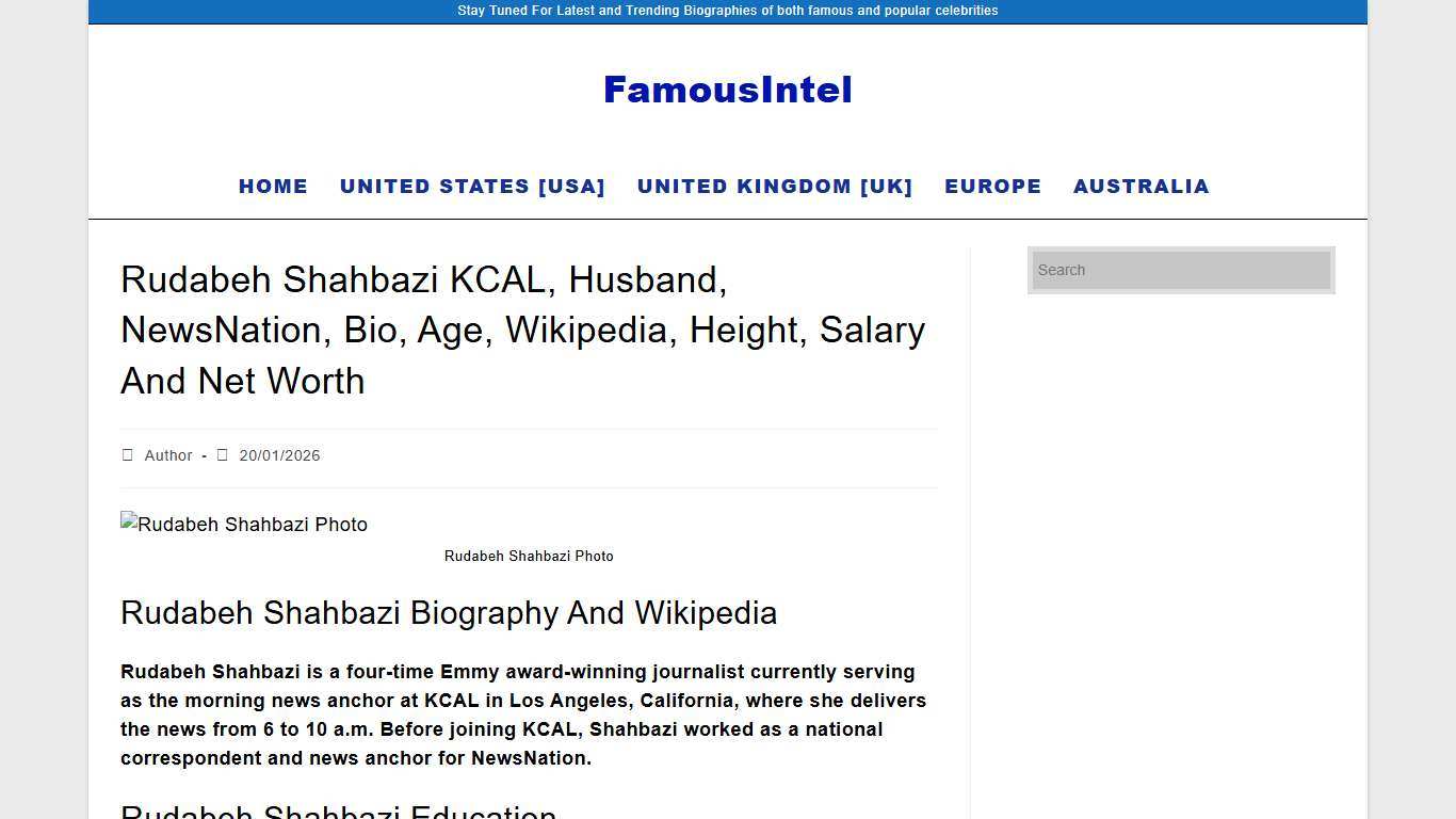 Rudabeh Shahbazi KCAL, Husband, NewsNation, Age, Wikipedia